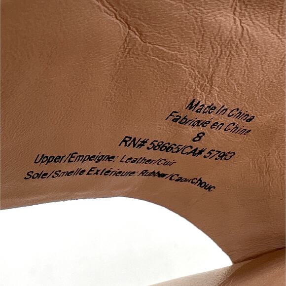 SOMETHING NAVY Cassie Pointy Toe Flat Slide Sandal Womens 8 Cream Gold Accent - Picture 9 of 11